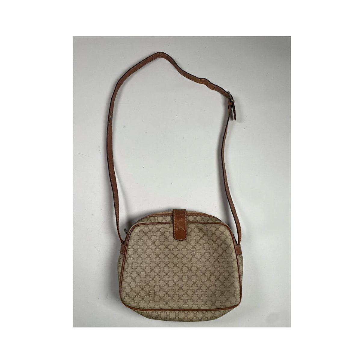 Celine Triomphe Maillon Chain Beige Leather Handbag Size ONE SIZE - 4 Thumbnail