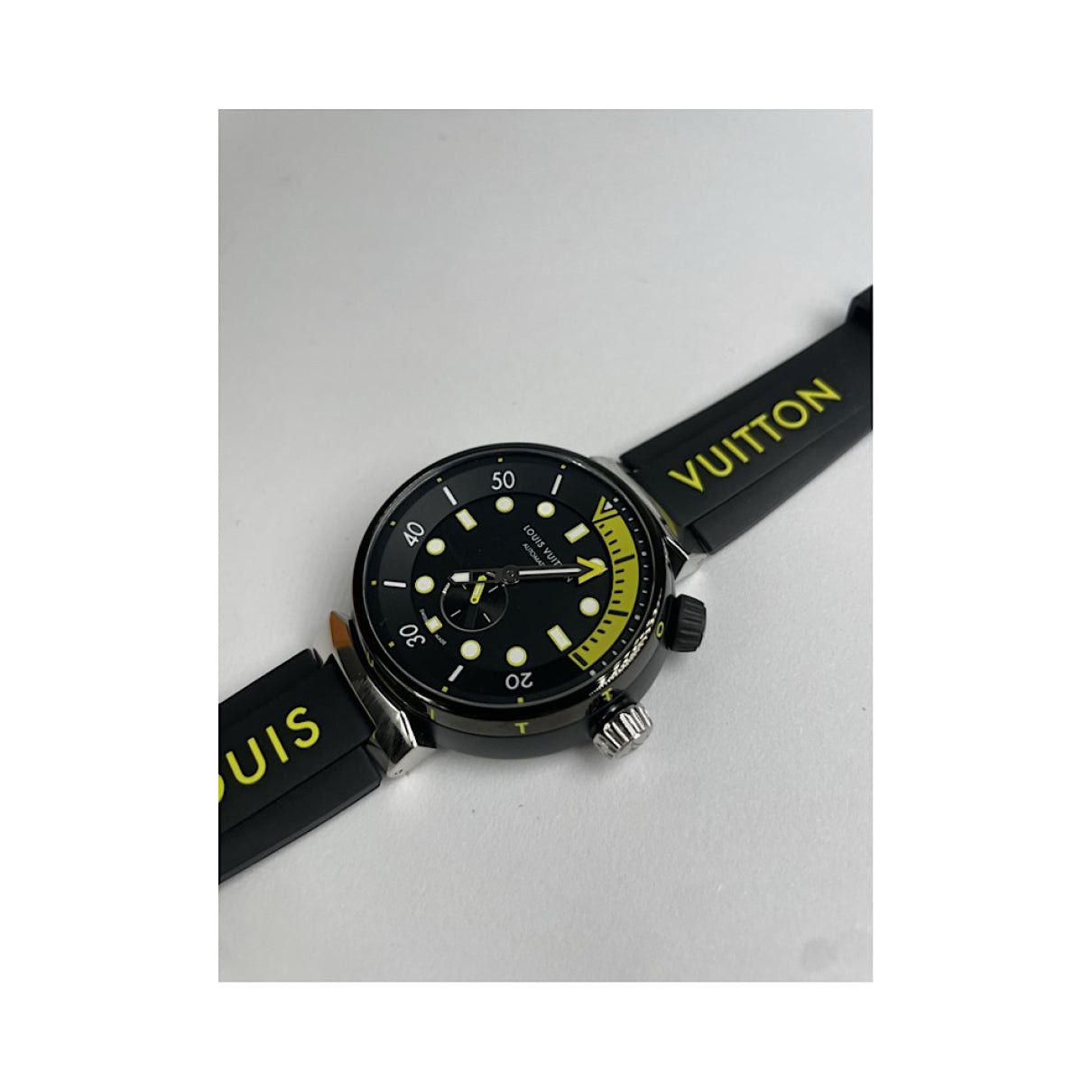 Louis Vuitton Tambour Black Steel Watche Size ONE SIZE - 5 Thumbnail
