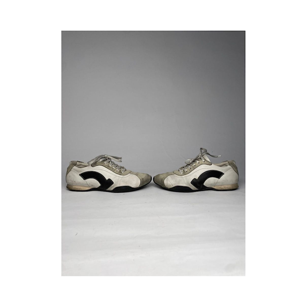 Salvatore Ferragamo Black Leather Trainer Size US 11 / IT 41 - 4 Thumbnail
