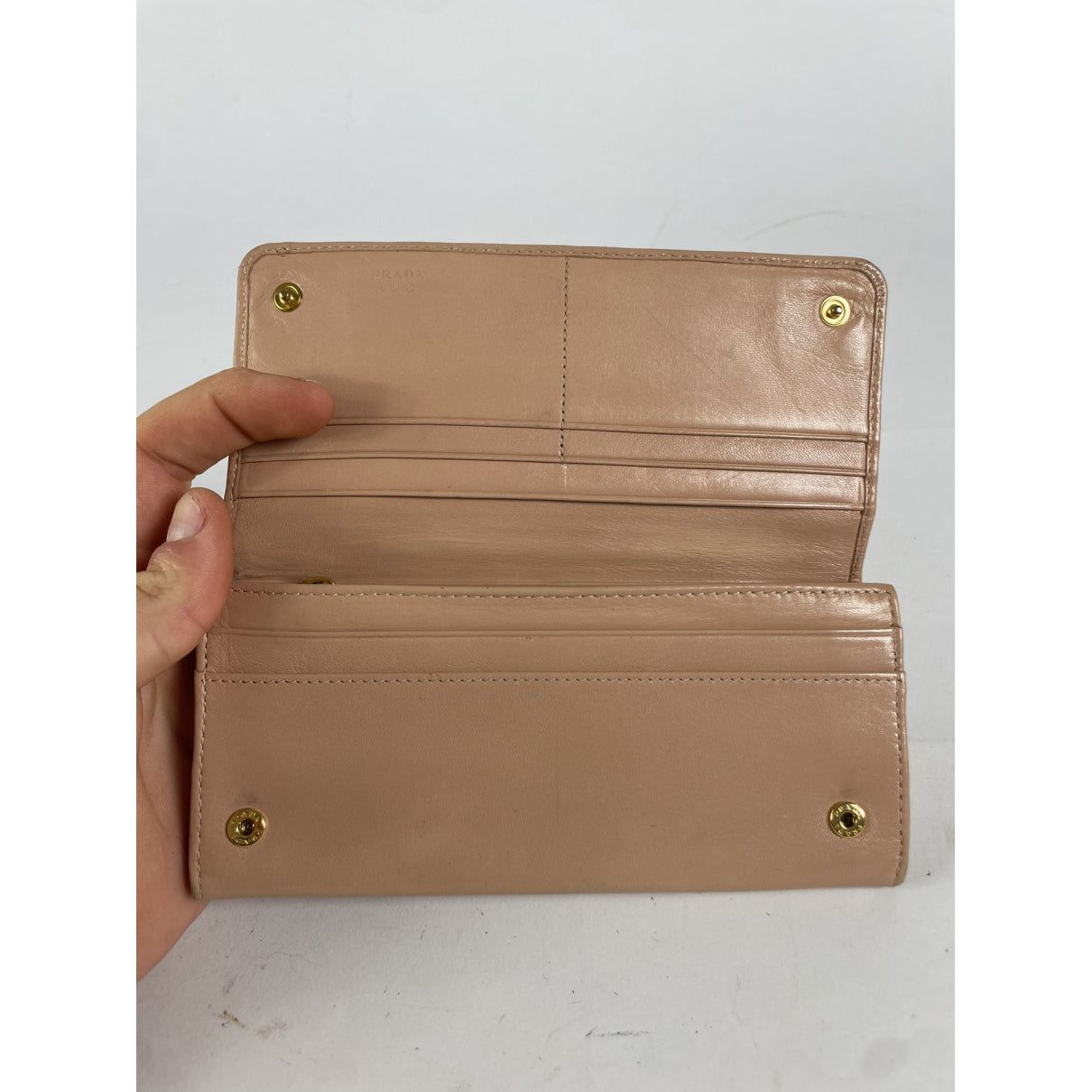 Prada Pink Leather Wallet Size ONE SIZE - 5 Thumbnail