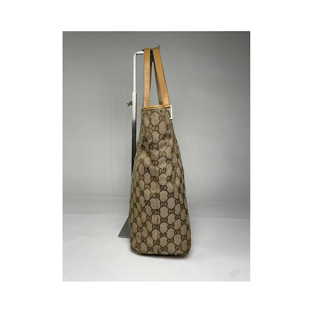 Gucci Jackie Vintage Beige Cotton Handbag Size ONE SIZE - 5 Thumbnail