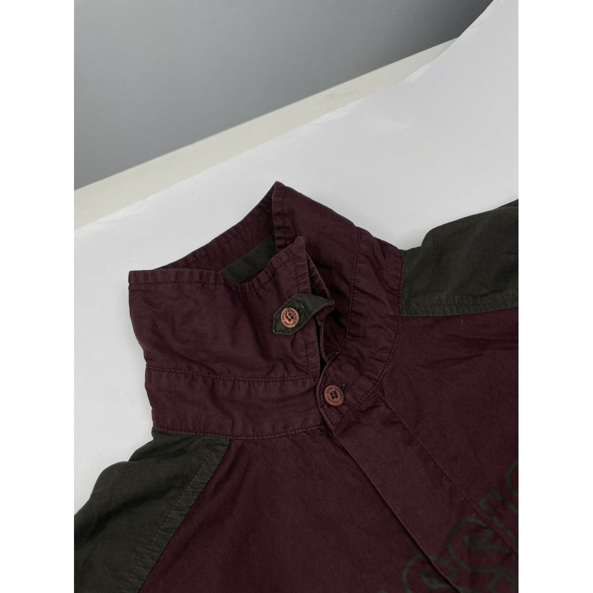 Versace Jeans Couture Burgundy Cotton Shirt Size M / US 6-8 / IT 42-44 - 3 Thumbnail