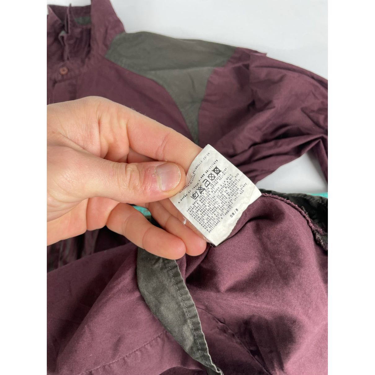 Versace Jeans Couture Burgundy Cotton Shirt Size M / US 6-8 / IT 42-44 - 5 Thumbnail