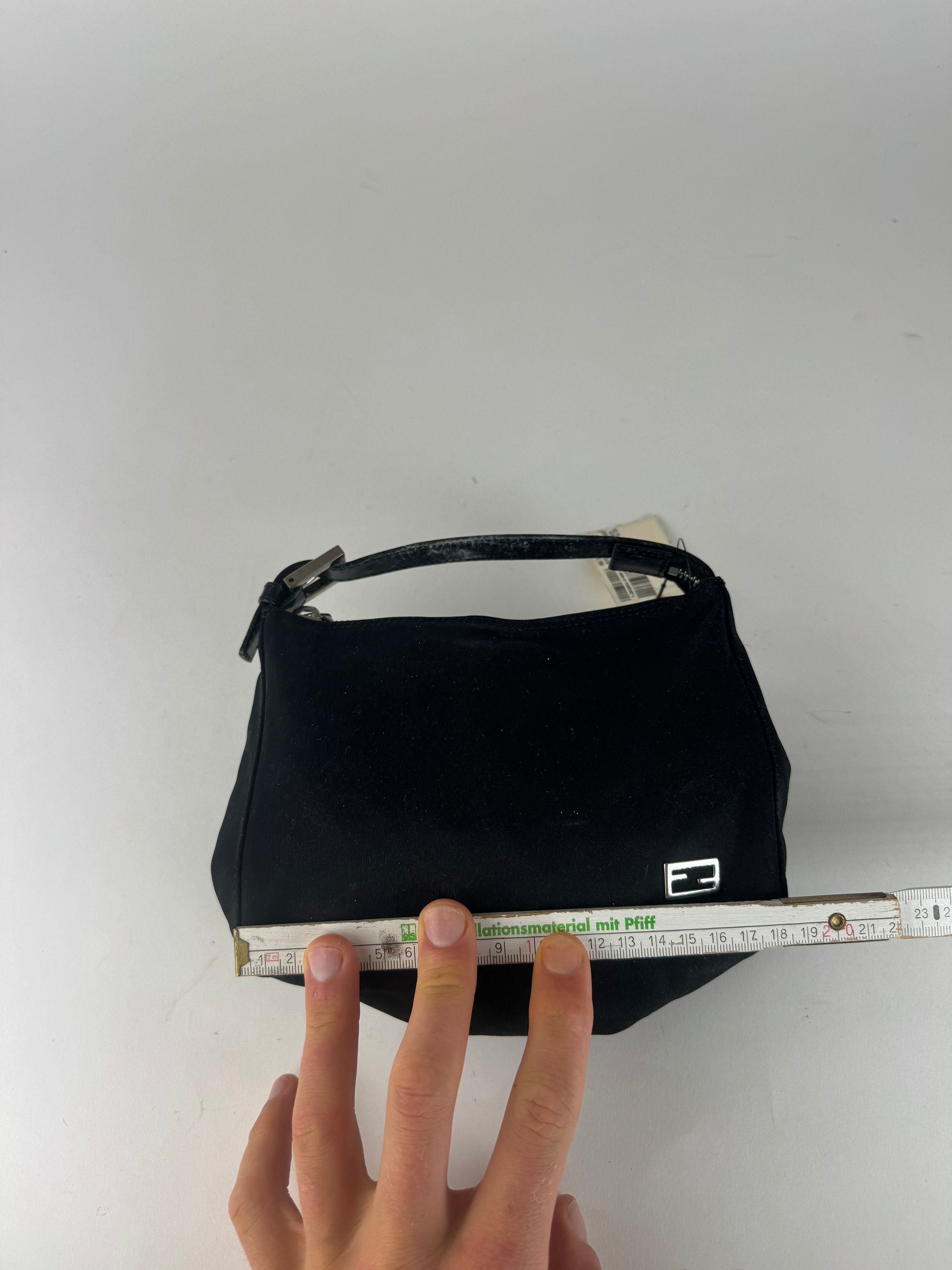 Fendi Vintage Mini Baguette Bag Canvas Black Size ONE SIZE - 14 Thumbnail