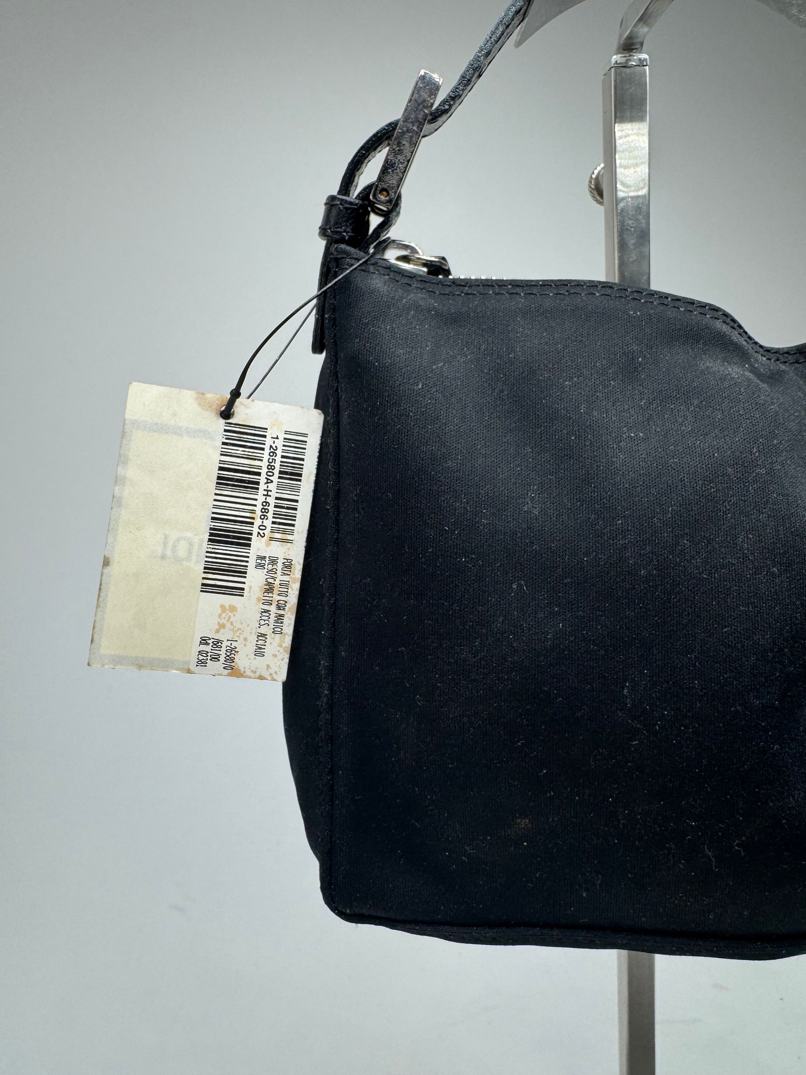 Fendi Vintage Mini Baguette Bag Canvas Black Size ONE SIZE - 2 Thumbnail