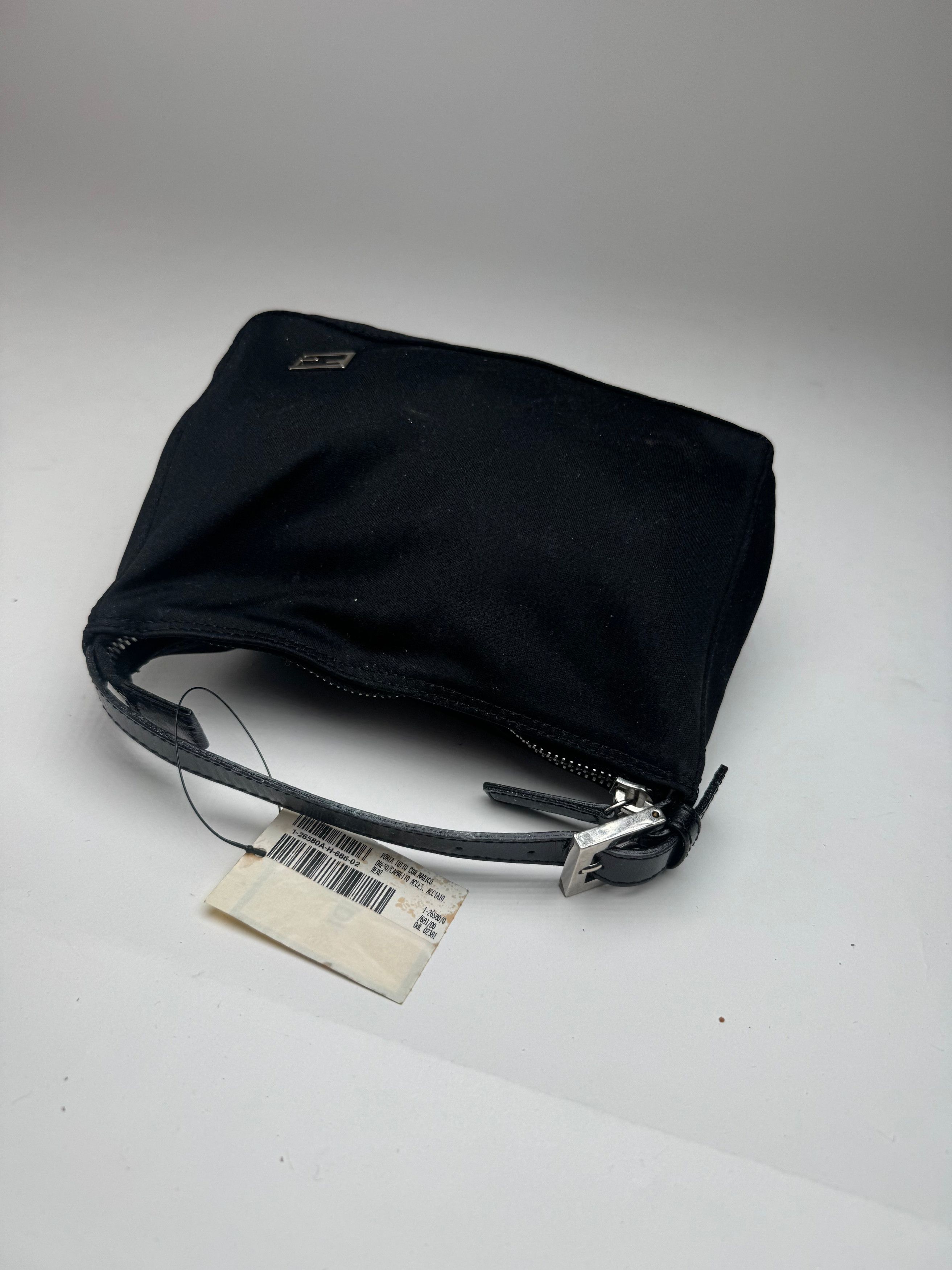 Fendi Vintage Mini Baguette Bag Canvas Black Size ONE SIZE - 12 Thumbnail