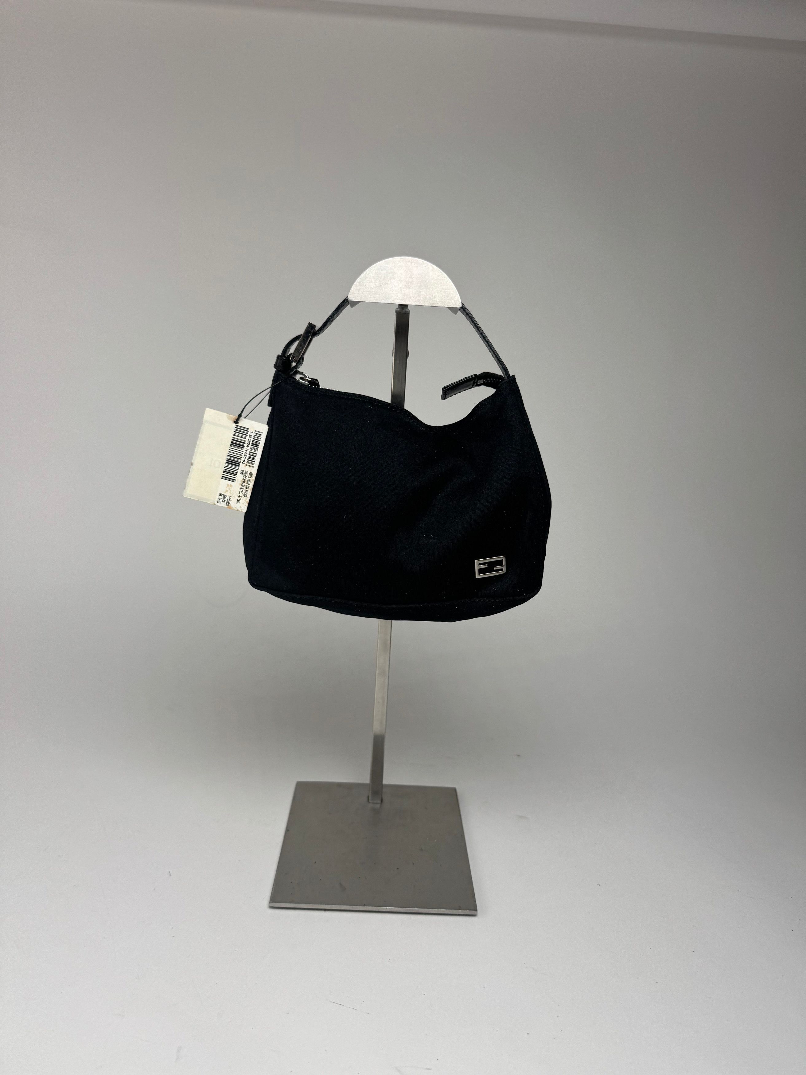 Fendi Vintage Mini Baguette Bag Canvas Black Size ONE SIZE - 10 Thumbnail
