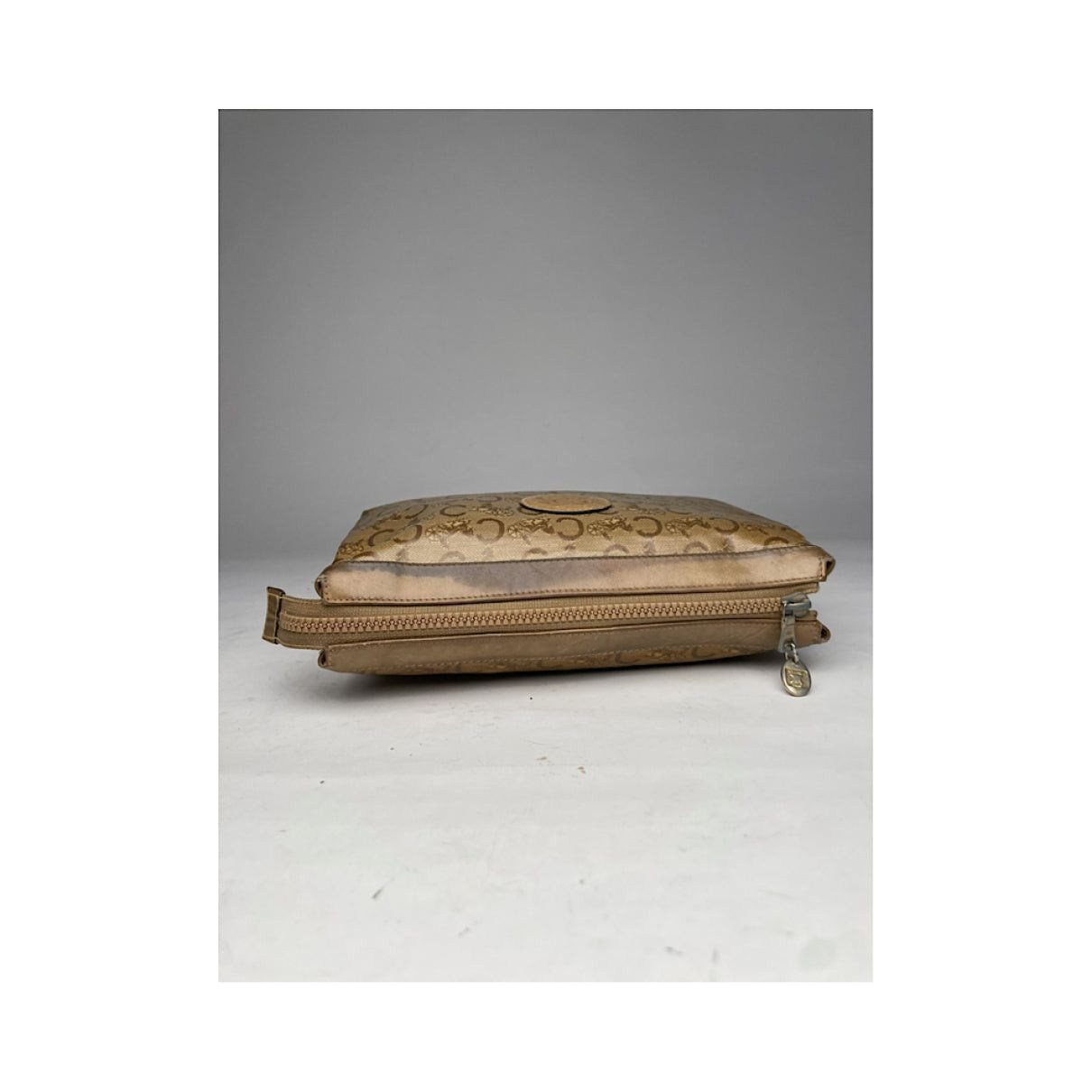 Celine Triomphe Vintage Brown Leather Clutch Bag Size ONE SIZE - 5 Thumbnail