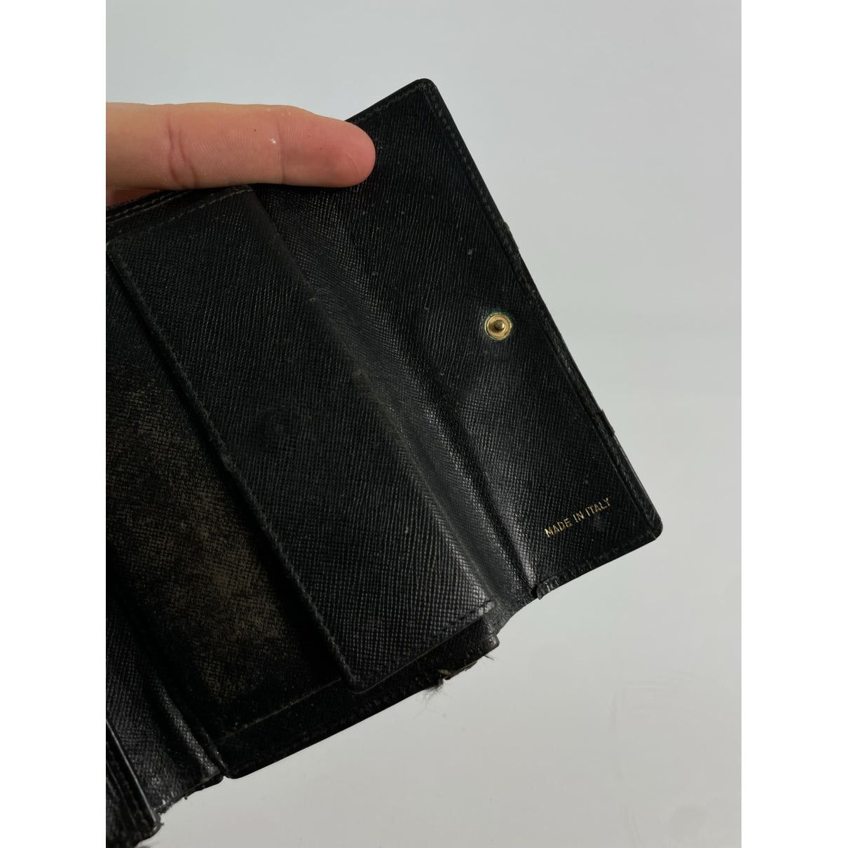 Prada Tessuto Black Leather Wallet Size ONE SIZE - 4 Thumbnail