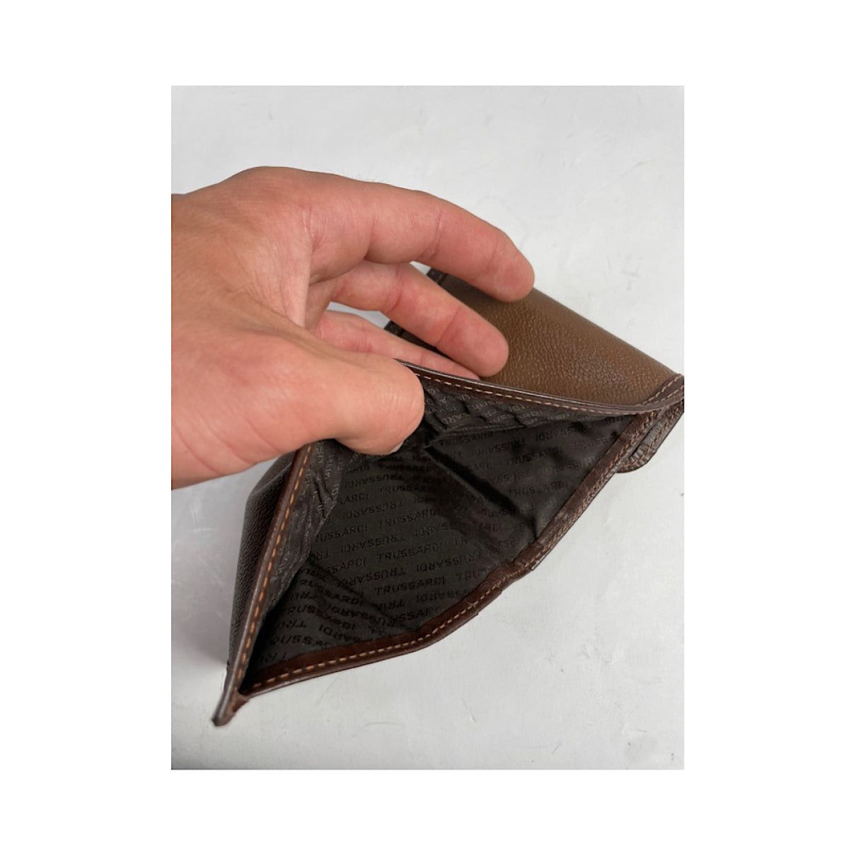 Trussardi Brown Leather Wallet Size ONE SIZE - 5 Thumbnail