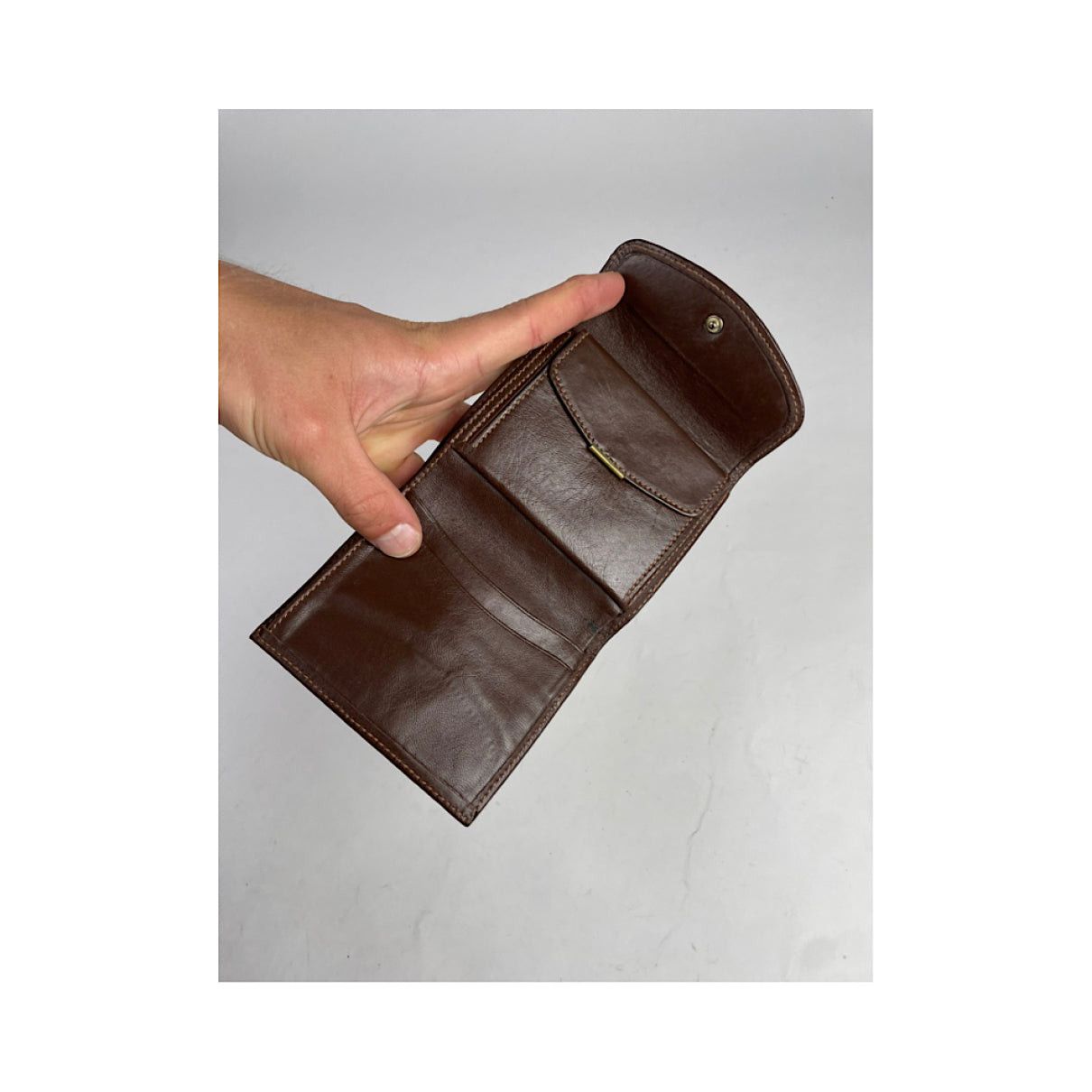 Trussardi Brown Leather Wallet Size ONE SIZE - 4 Thumbnail