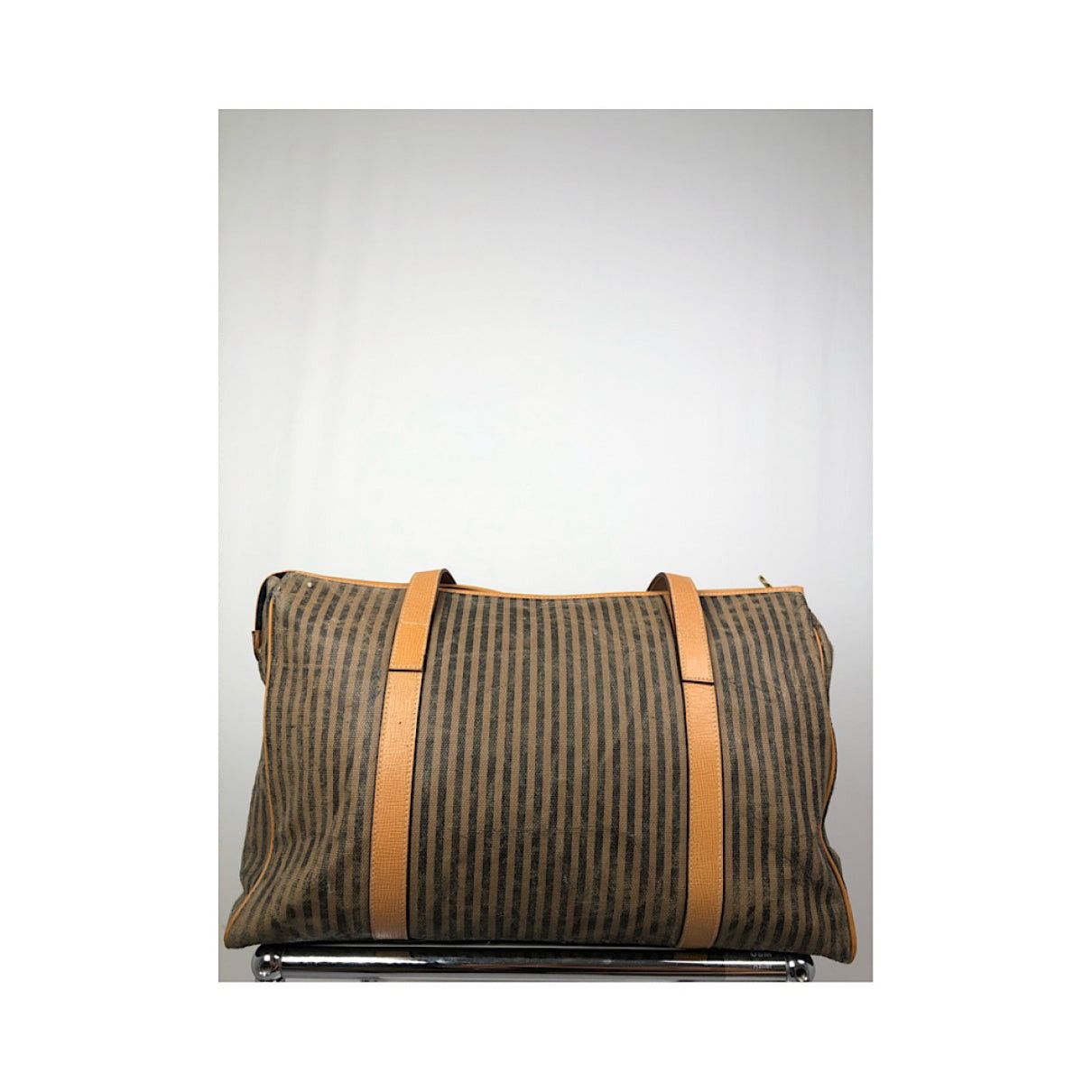 Fendi Baguette Brown Leather Handbag Size ONE SIZE - 3 Thumbnail