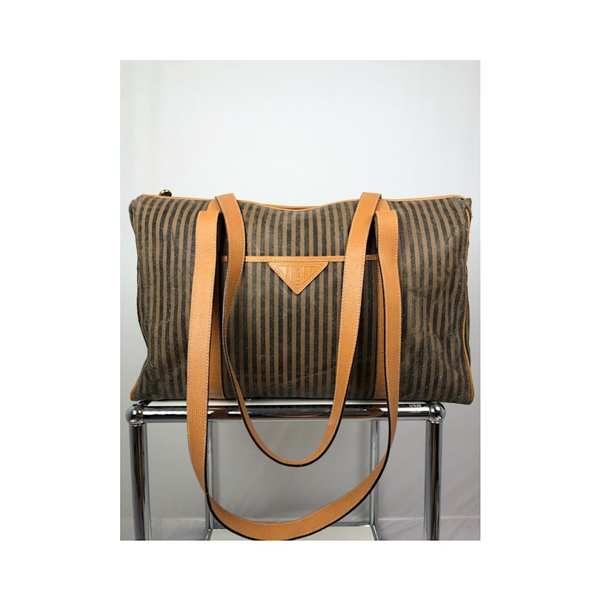 Fendi Baguette Brown Leather Handbag Size ONE SIZE - 2 Thumbnail