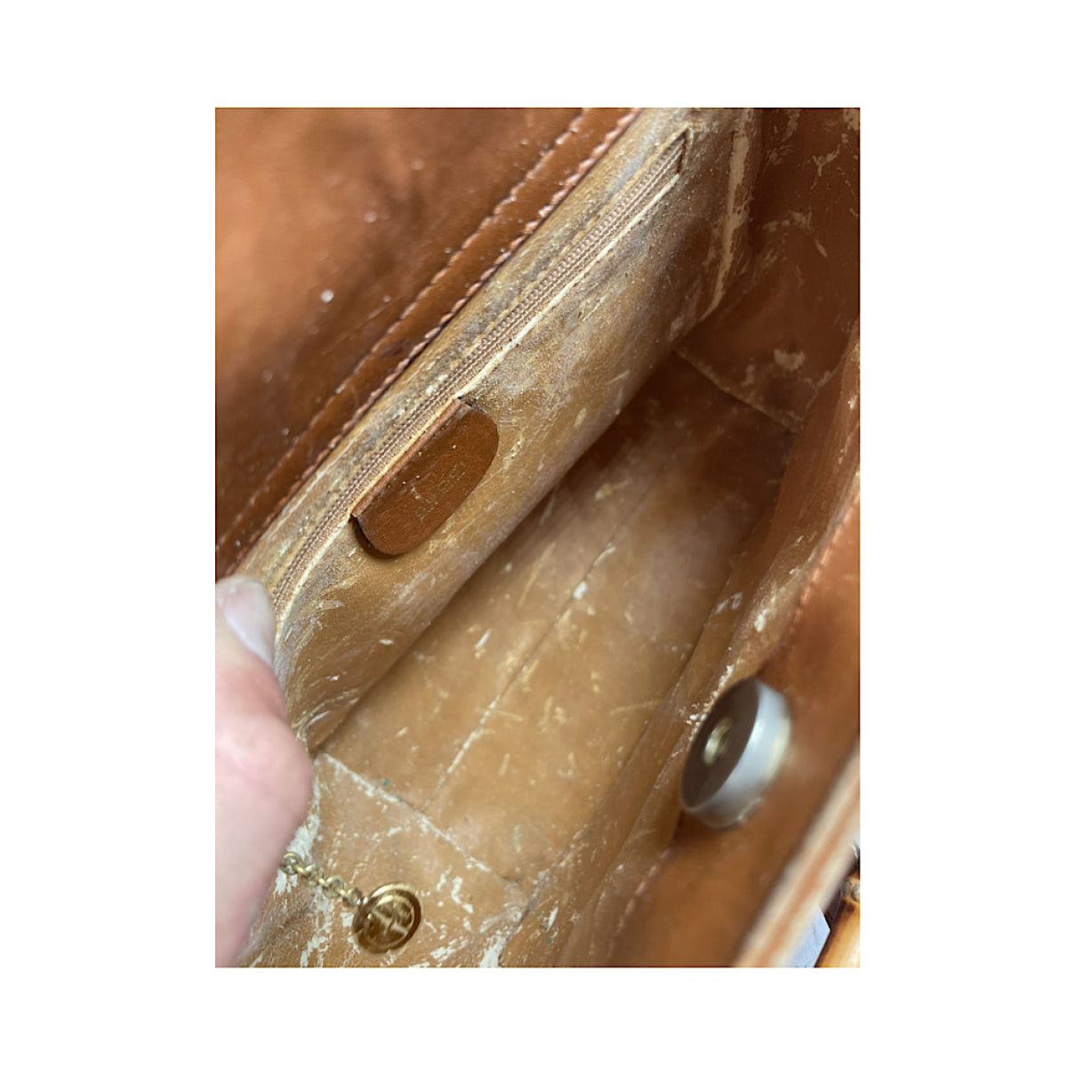 Gucci Convertible Bamboo Top Handle Brown Leather Handbag Size ONE SIZE - 3 Thumbnail
