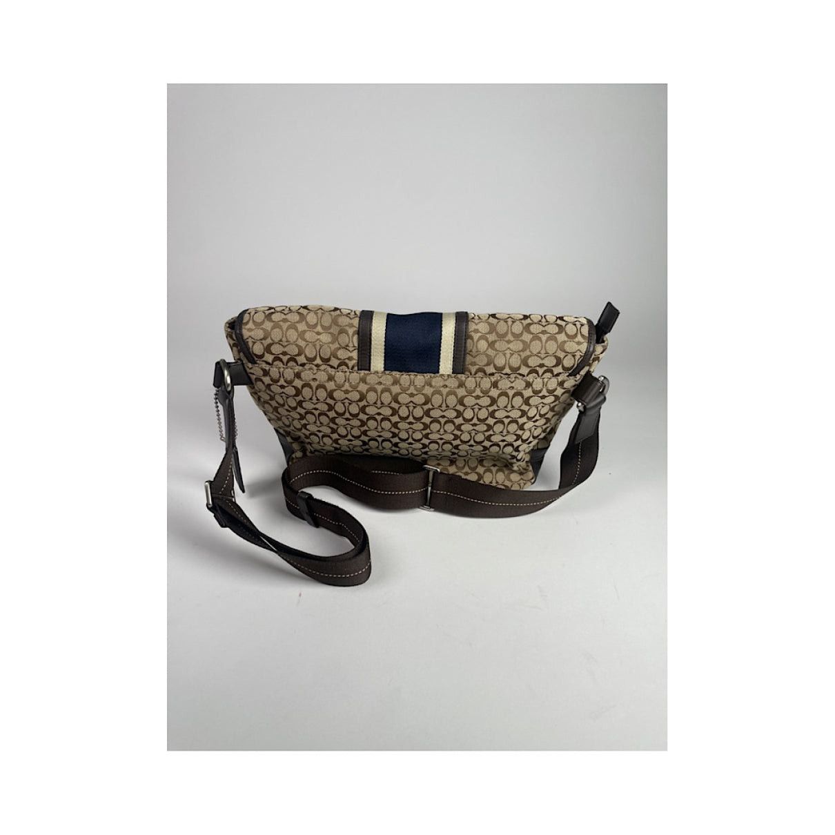 Coach Signature Sufflette Beige Leather Handbag Size ONE SIZE - 3 Thumbnail
