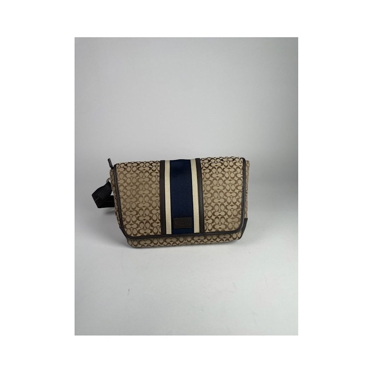 Coach Signature Sufflette Beige Leather Handbag Size ONE SIZE - 2 Thumbnail