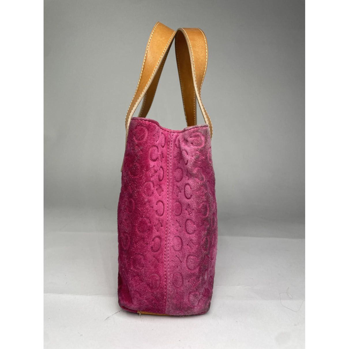 Celine Pink Suede Handbag Size ONE SIZE - 2 Thumbnail