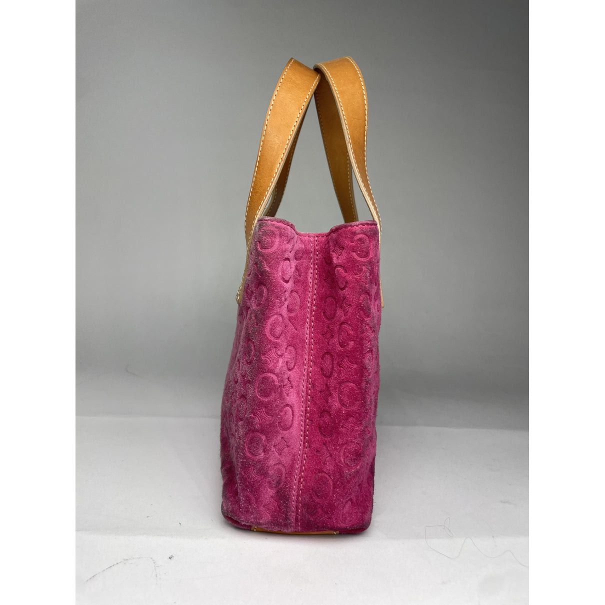 Celine Pink Suede Handbag Size ONE SIZE - 5 Thumbnail