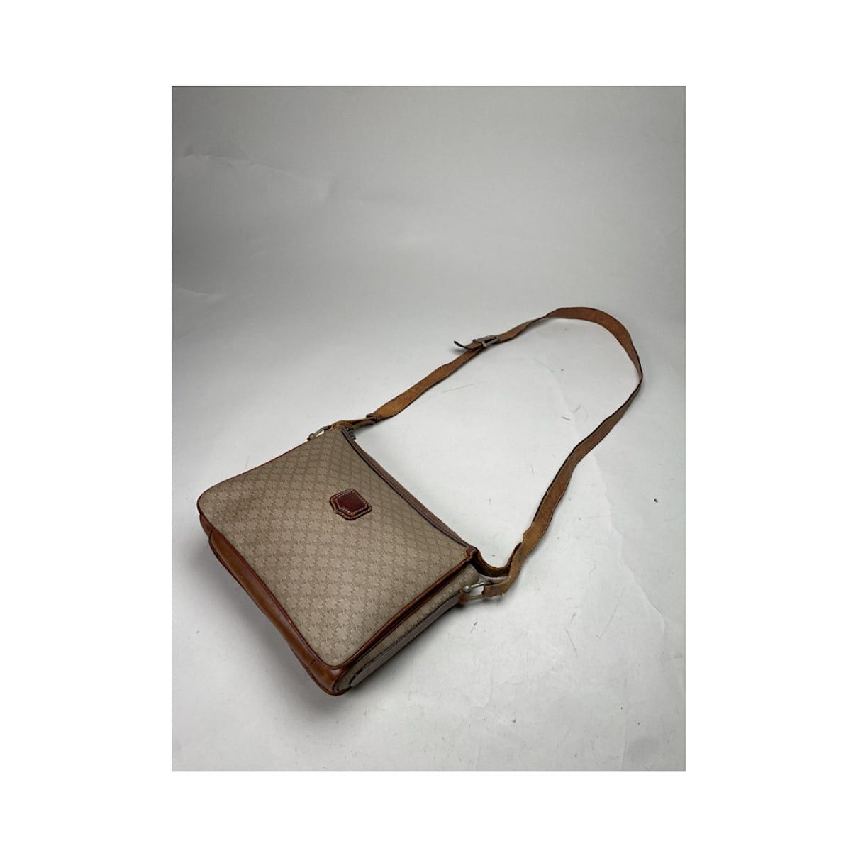 Celine Triomphe Beige Leather Handbag Size ONE SIZE - 2 Thumbnail