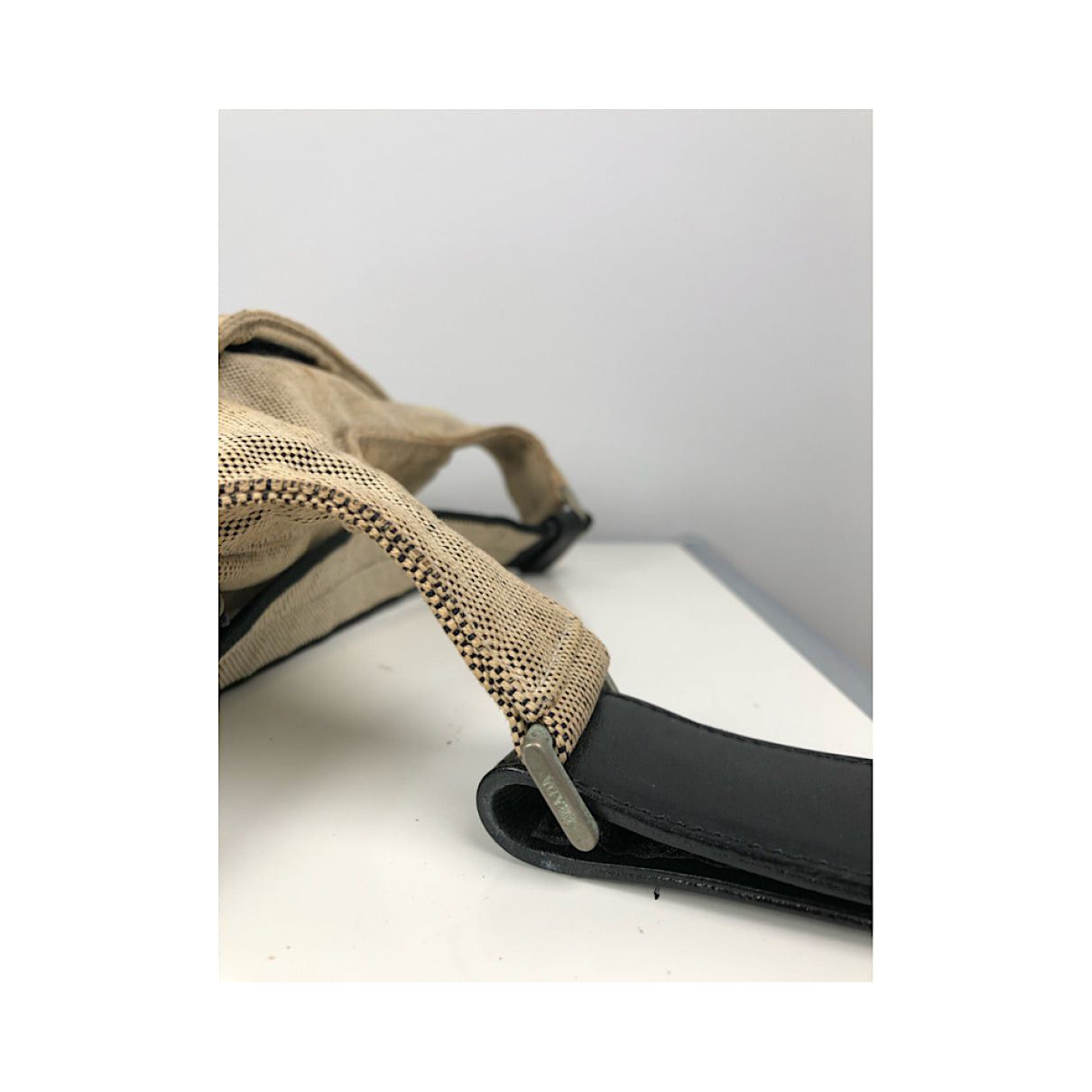 Prada Cleo Beige Cotton Handbag Size ONE SIZE - 5 Thumbnail