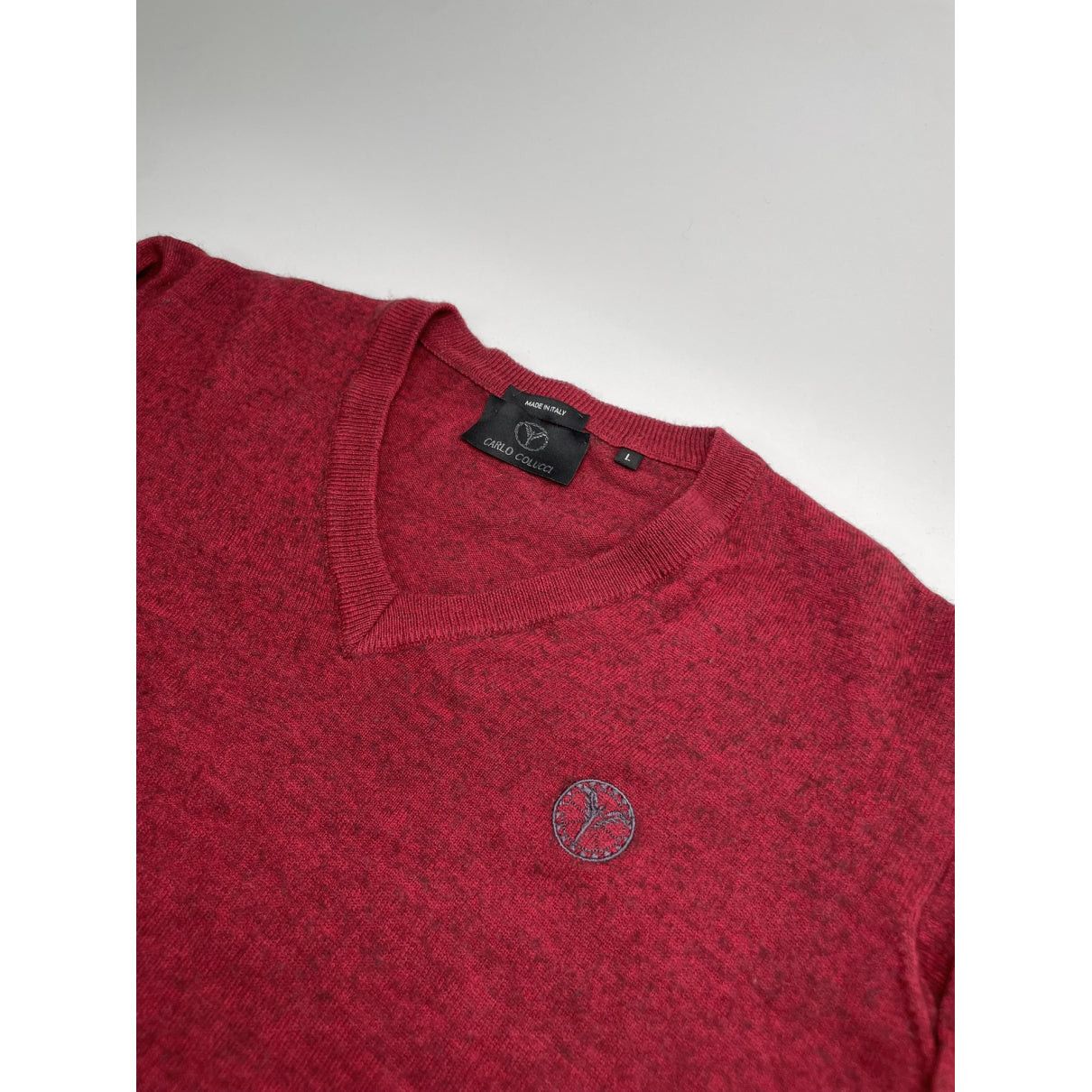 Carlo Colucci Red Wool Knitwear & Sweatshirt Size S / US 4 / IT 40 - 2 Thumbnail