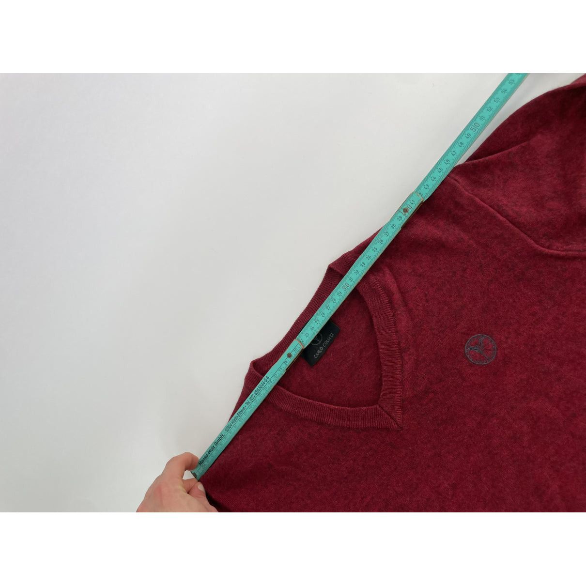 Carlo Colucci Red Wool Knitwear & Sweatshirt Size S / US 4 / IT 40 - 5 Thumbnail