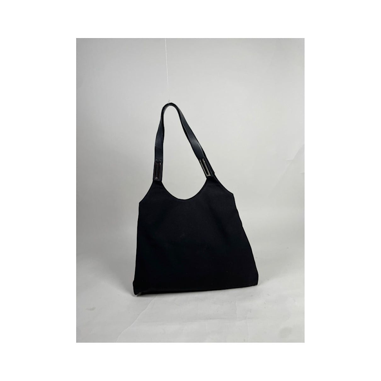 Salvatore Ferragamo Wanda North South Black Polyester Handbag Size ONE SIZE - 2 Thumbnail