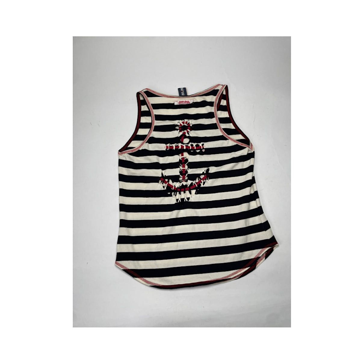 Jean Paul Gaultier Black Cotton Top Size M / US 6-8 / IT 42-44 - 3 Thumbnail