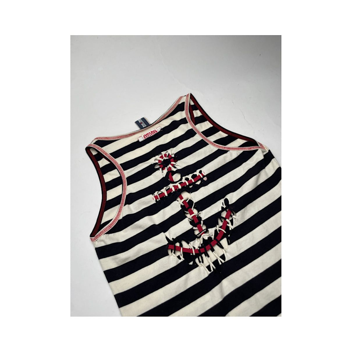 Jean Paul Gaultier Black Cotton Top Size M / US 6-8 / IT 42-44 - 4 Thumbnail
