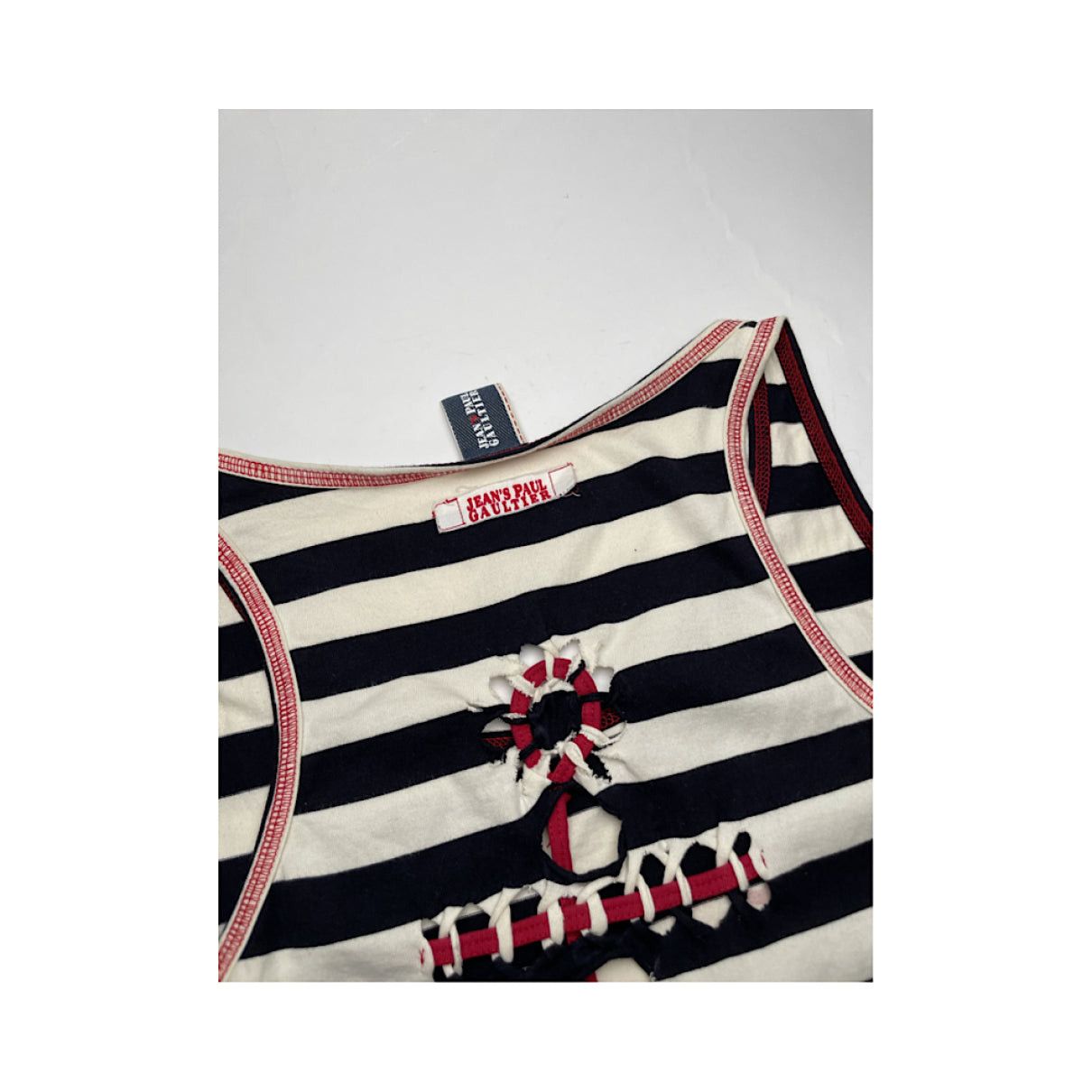 Jean Paul Gaultier Black Cotton Top Size M / US 6-8 / IT 42-44 - 5 Thumbnail