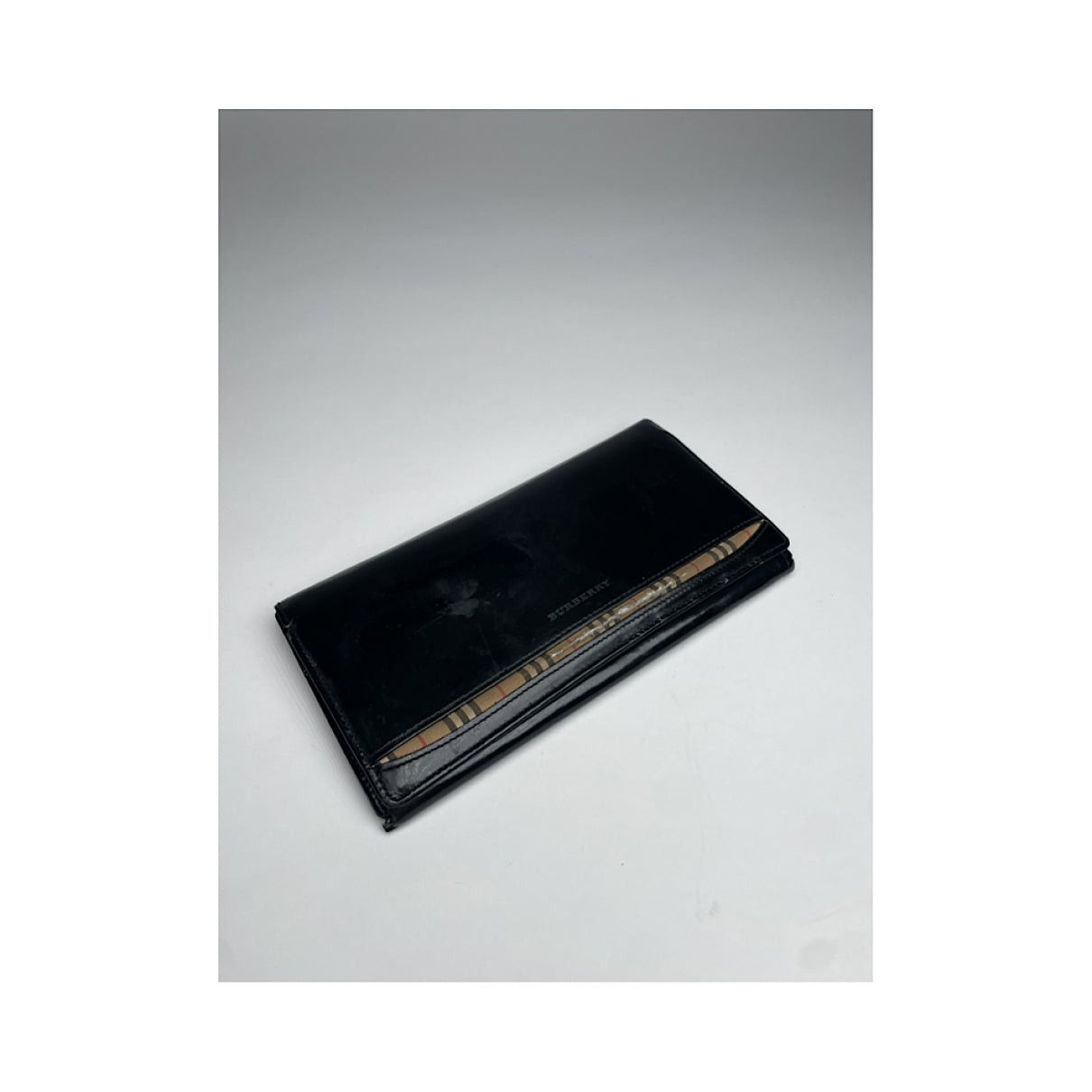 Burberry Black Patent Leather Wallet Size ONE SIZE - 5 Thumbnail