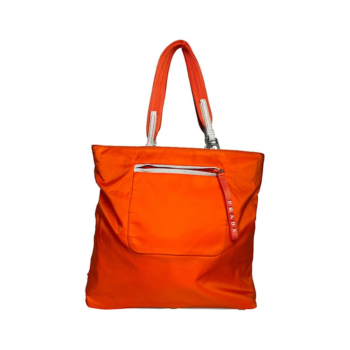 Prada Bibliothèque Orange Polyester Handbag Size ONE SIZE - 2 Thumbnail