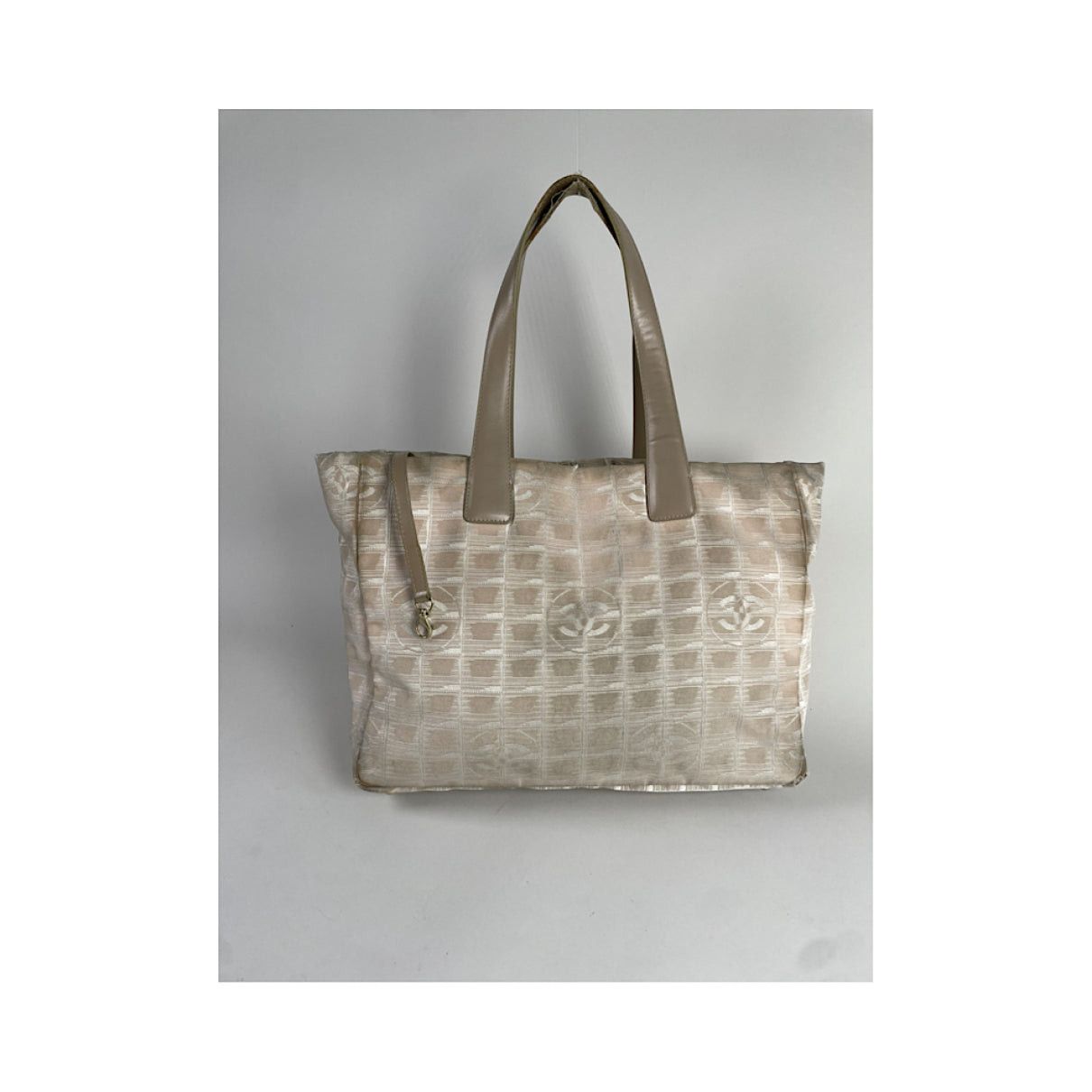 Chanel Beige Polyester Handbag Size ONE SIZE - 3 Thumbnail