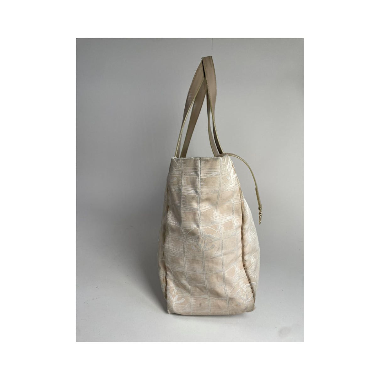 Chanel Beige Polyester Handbag Size ONE SIZE - 4 Thumbnail