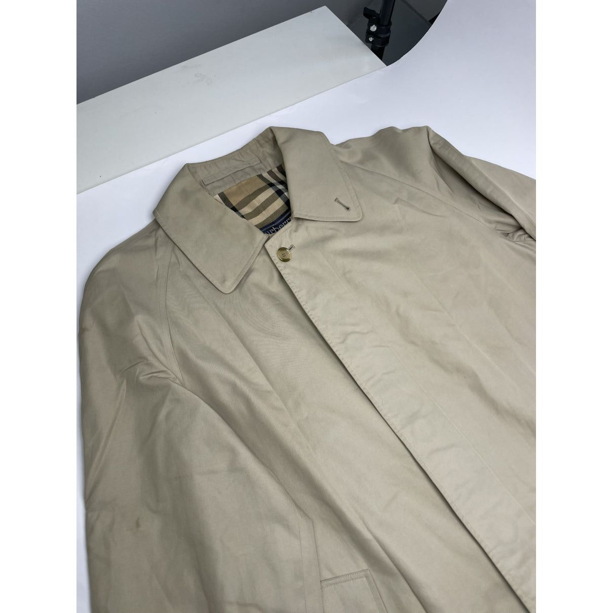 Burberry Beige Cotton Coat Size L / US 10 / IT 46 - 3 Thumbnail