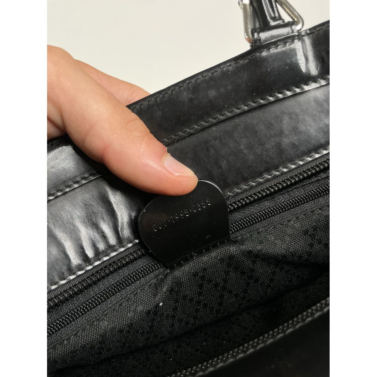 Diana Bamboo Black Polyester Handbag