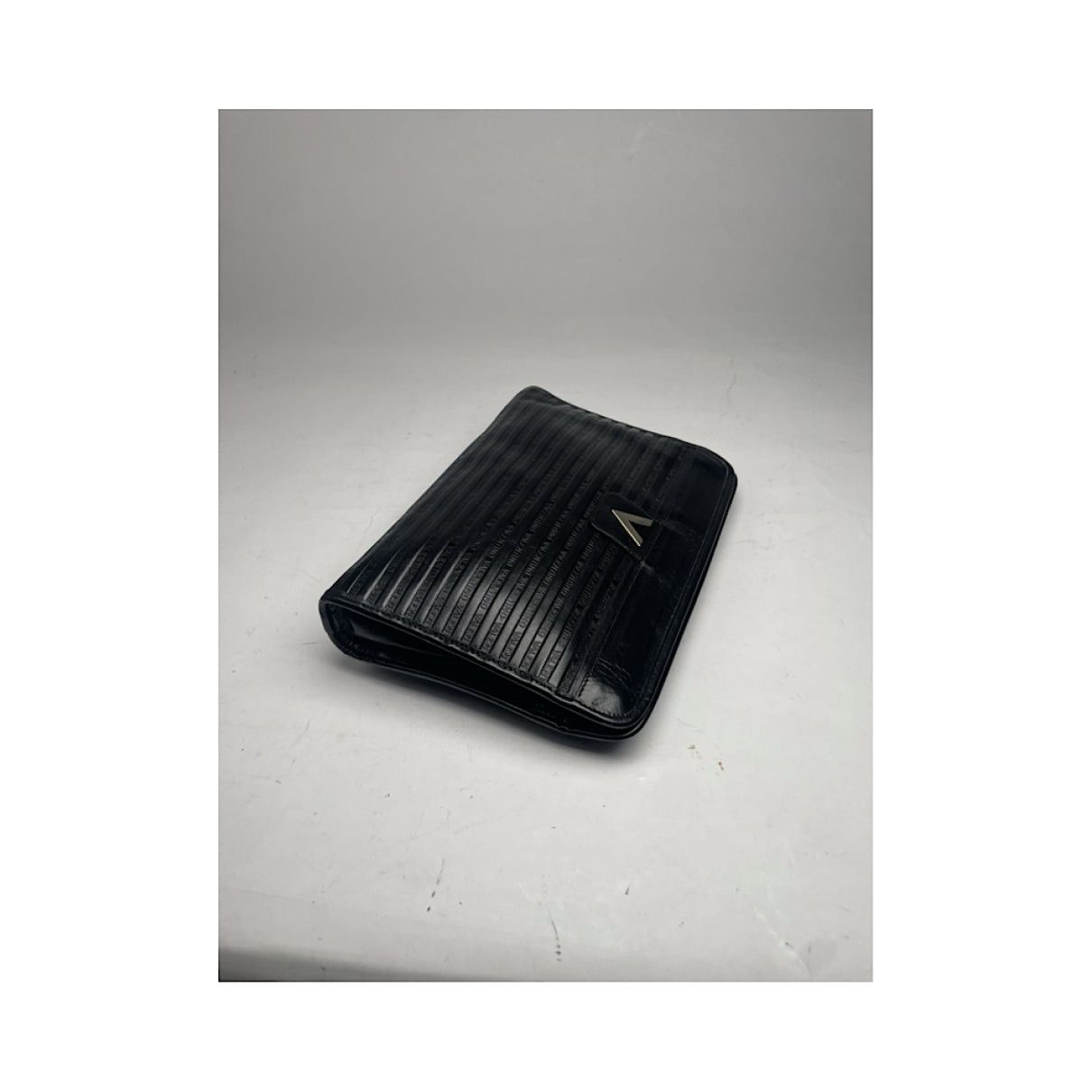 Mario Valentino Black Leather Clutch Bag Size ONE SIZE - 3 Thumbnail