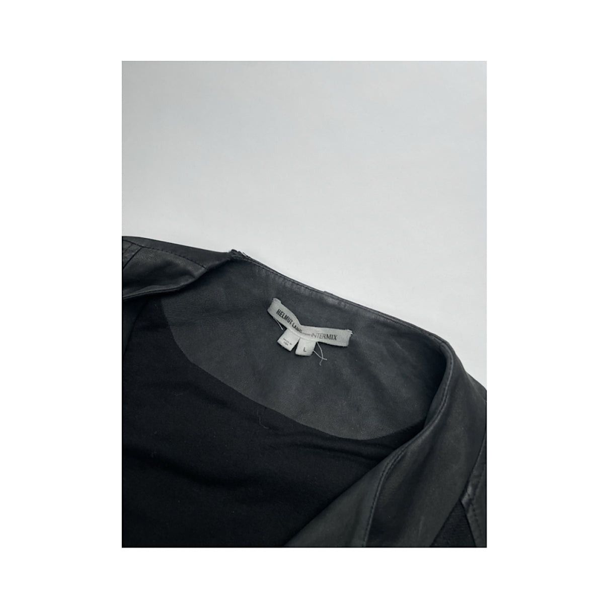 Helmut Lang Black Leather Jacket Size L / US 10 / IT 46 - 3 Thumbnail