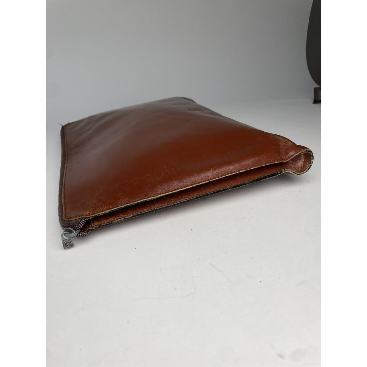 Loewe Puzzle Brown Leather Clutch Bag Size ONE SIZE - 4 Thumbnail