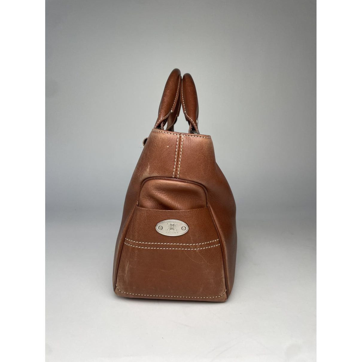 Celine Brown Leather Handbag Size ONE SIZE - 4 Thumbnail