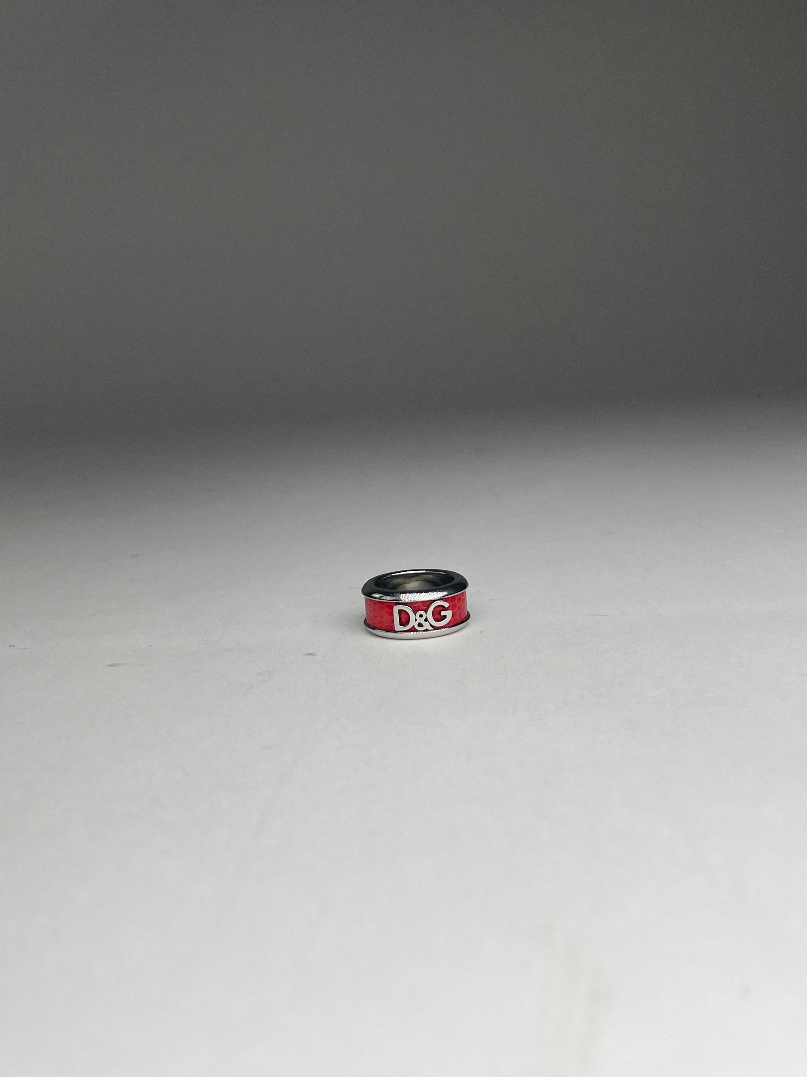 Dolce & Gabbana Vintage Steel Ring Silber/orange unisex Size ONE SIZE - 7 Thumbnail