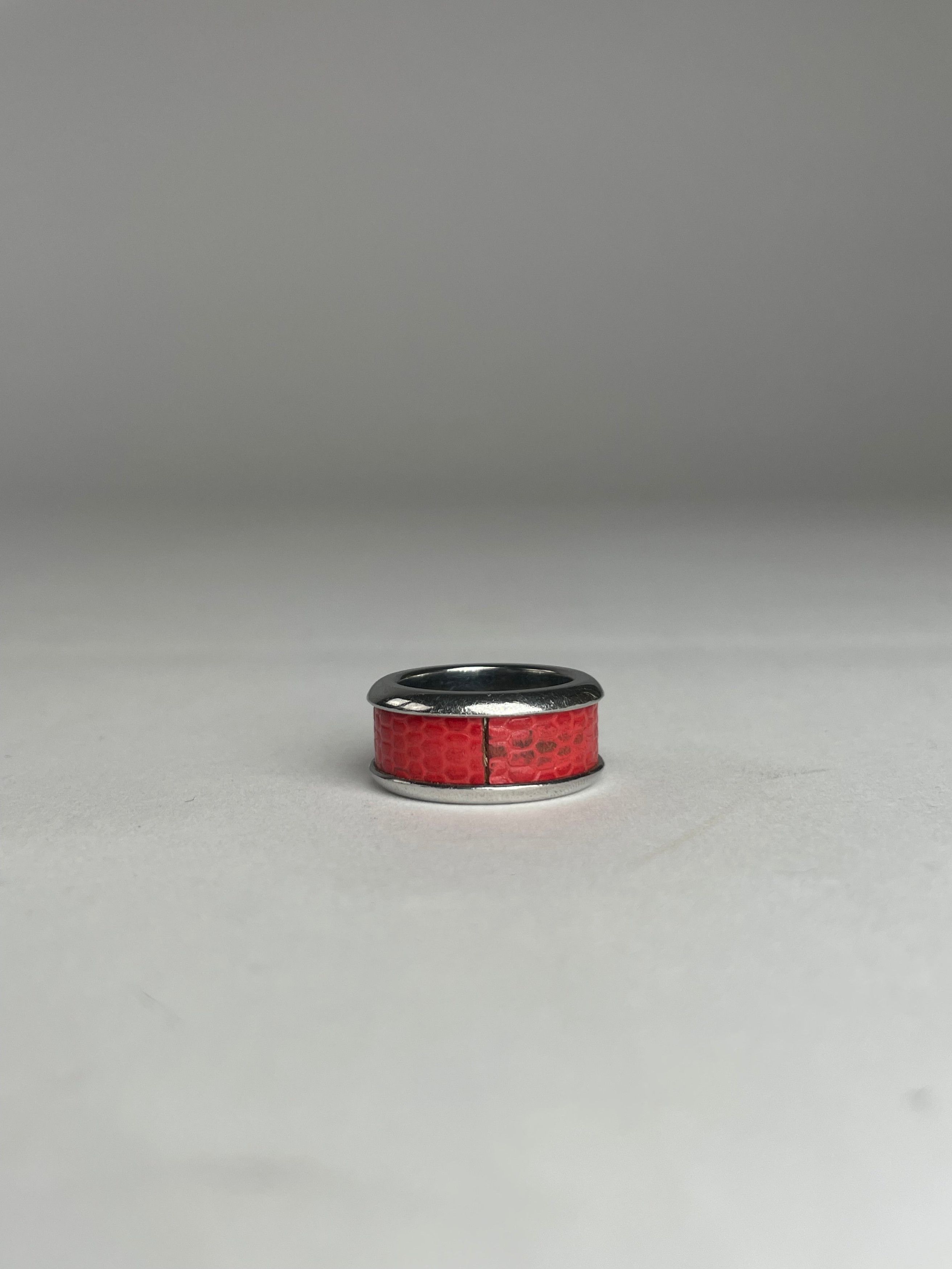 Dolce & Gabbana Vintage Steel Ring Silber/orange unisex Size ONE SIZE - 3 Thumbnail