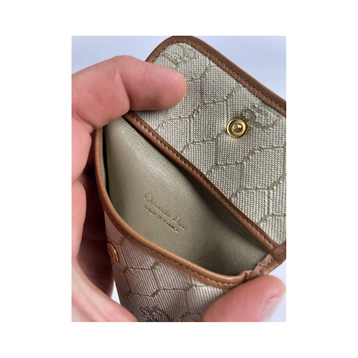 Dior 30 Montaigne Beige Leather Purse Size ONE SIZE - 3 Thumbnail
