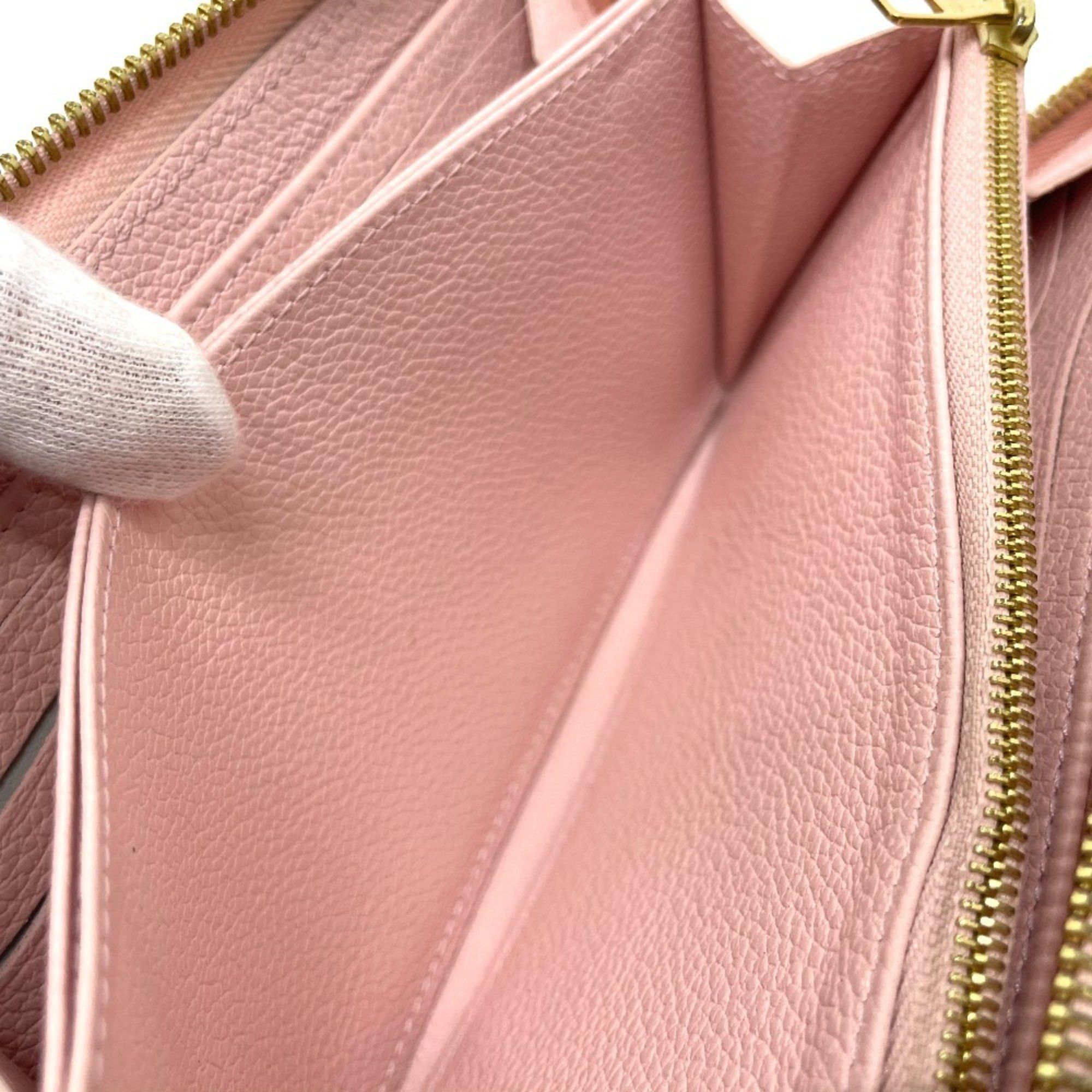 Louis Vuitton LOUIS VUITTON M80403 Monogram Empreinte by the Pool Zippy Wallet, Leather, Women's, Bouton de Rose/Pink, Gold Hardware Size ONE SIZE - 11 Thumbnail