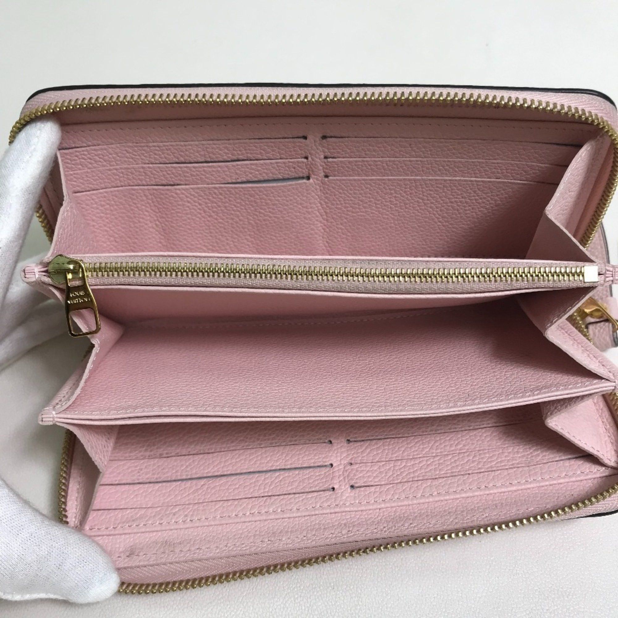 Louis Vuitton LOUIS VUITTON M80403 Monogram Empreinte by the Pool Zippy Wallet, Leather, Women's, Bouton de Rose, Pink Size ONE SIZE - 6 Thumbnail