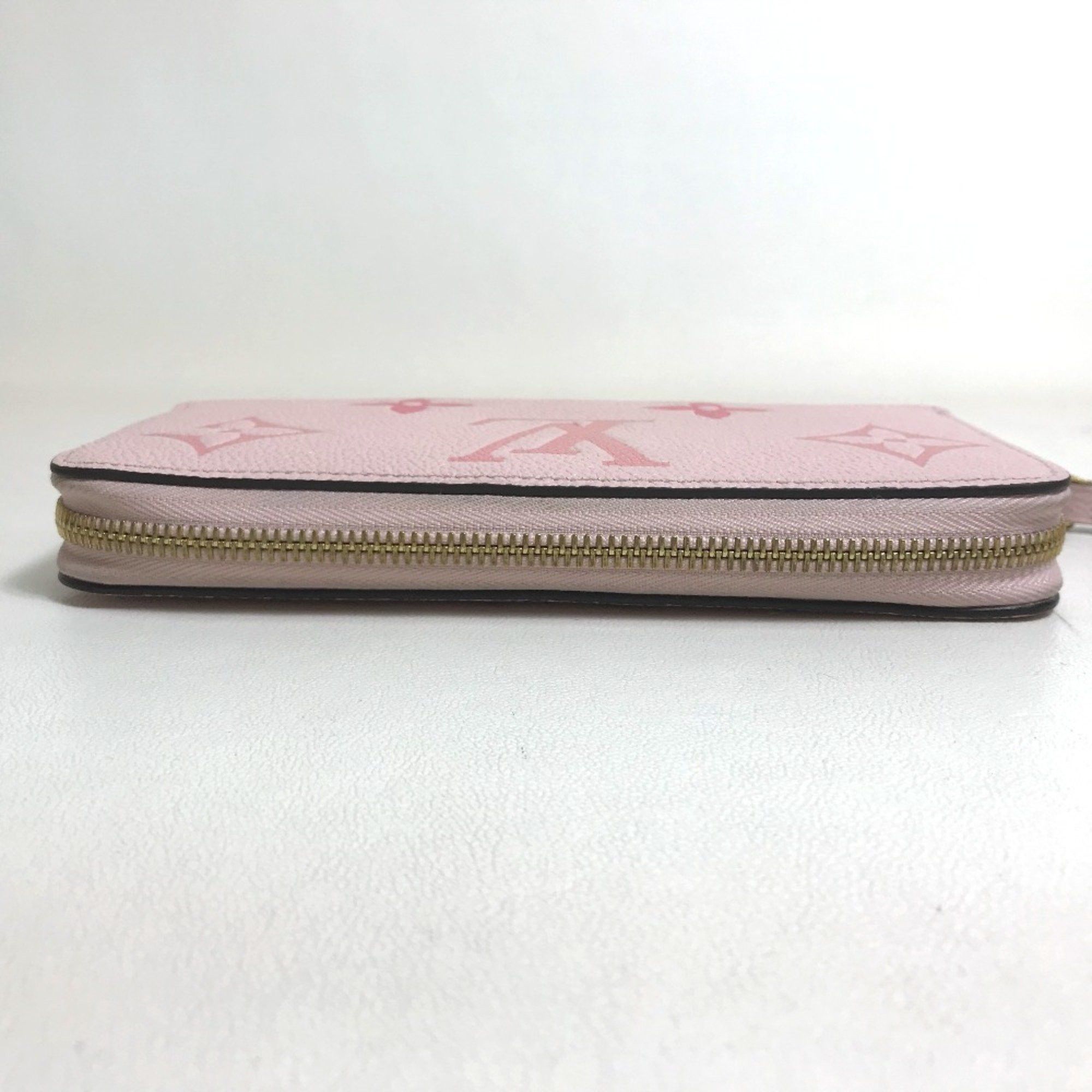 Louis Vuitton LOUIS VUITTON M80403 Monogram Empreinte by the Pool Zippy Wallet, Leather, Women's, Bouton de Rose, Pink Size ONE SIZE - 3 Thumbnail