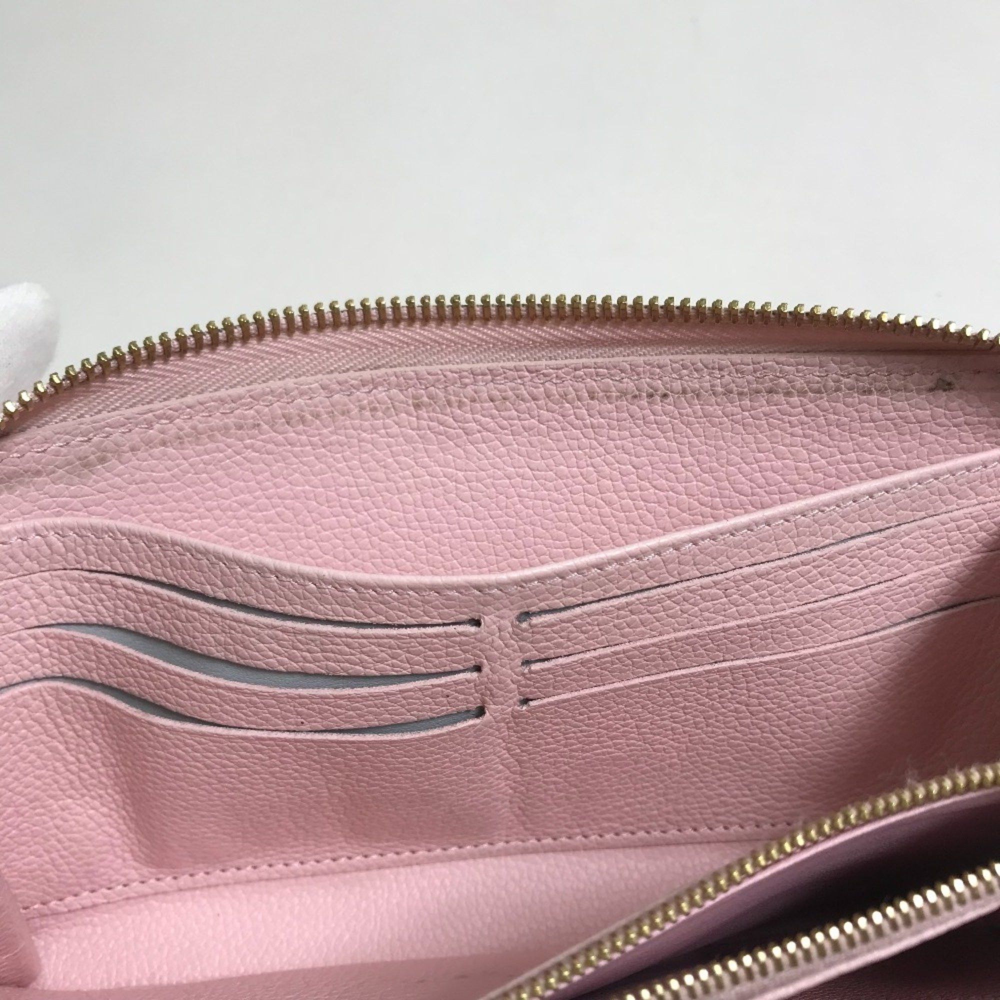 Louis Vuitton LOUIS VUITTON M80403 Monogram Empreinte by the Pool Zippy Wallet, Leather, Women's, Bouton de Rose, Pink Size ONE SIZE - 10 Thumbnail