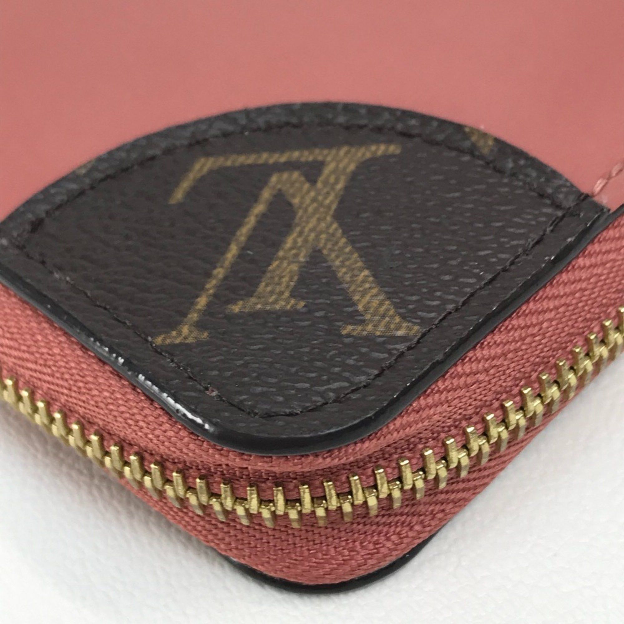 Louis Vuitton LOUIS VUITTON M62318 Monogram Zippy Venice Long Wallet in Patent Leather/Monogram Canvas, Women's, Vieux Rose, Pink Beige Size ONE SIZE - 3 Thumbnail