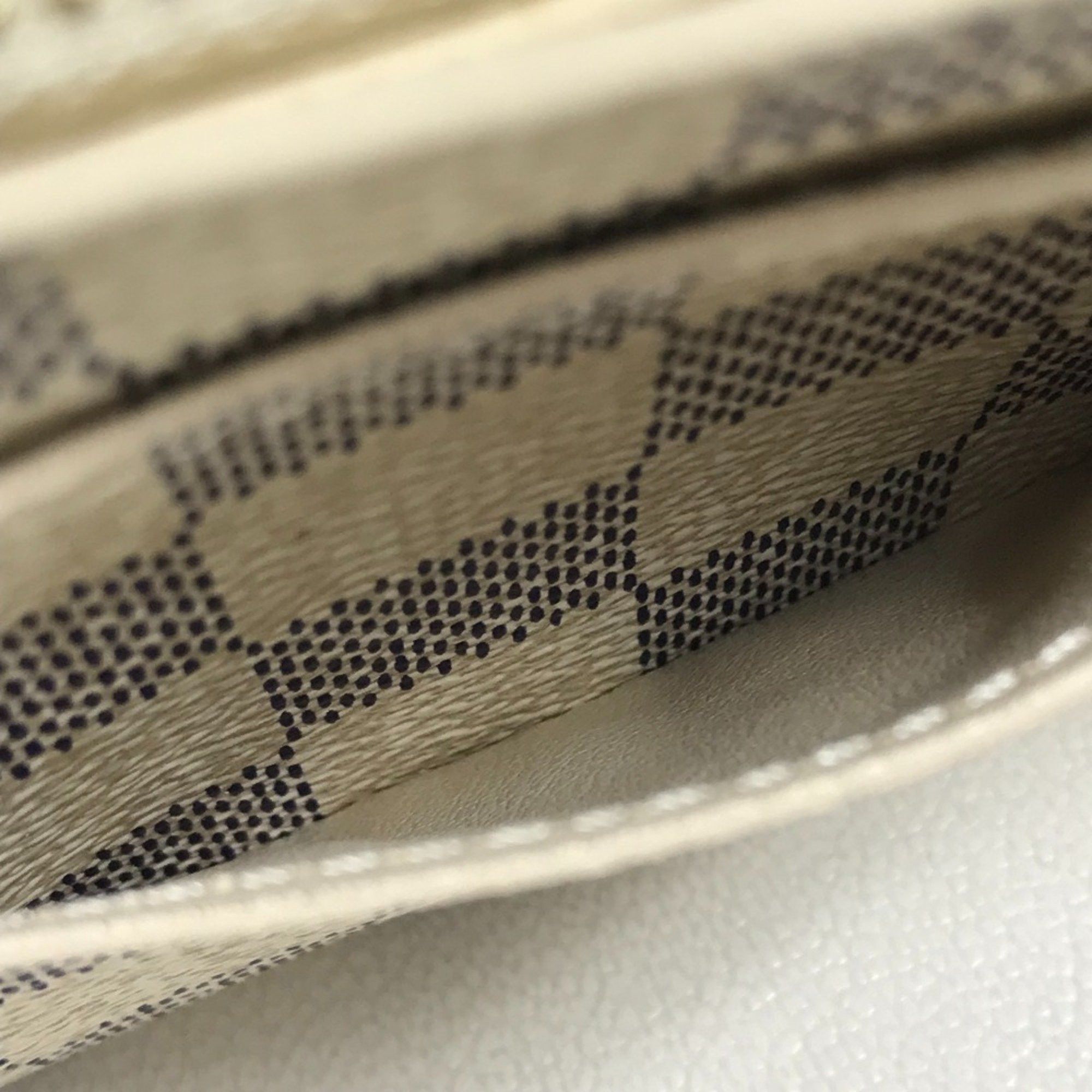 Louis Vuitton LOUIS VUITTON N61735 Damier Azur Portefeuille Sarah Long Wallet in Canvas, Women's, White Size ONE SIZE - 13 Thumbnail