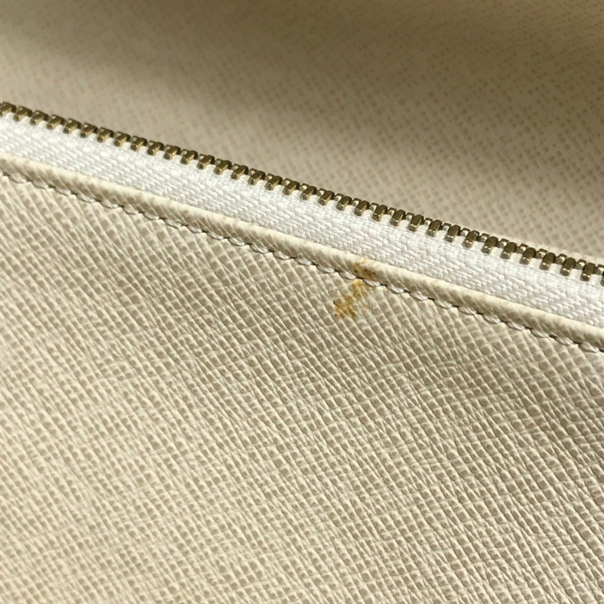 Louis Vuitton LOUIS VUITTON N61735 Damier Azur Portefeuille Sarah Long Wallet in Canvas, Women's, White Size ONE SIZE - 12 Thumbnail